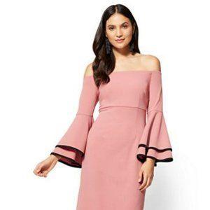 NYC Bell Sleeves Bodycon Dress